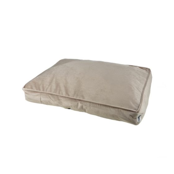 Coussin rectangle - Velours beige