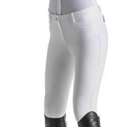 Pantalon femme jumping blanc