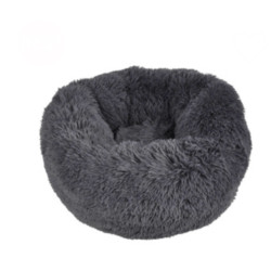 Coussin Fluffy rond - Gris