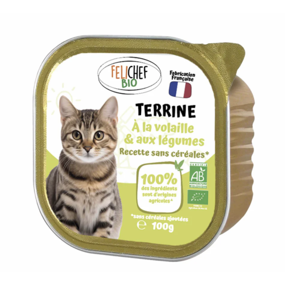 Pâtée sans céréales BIO...