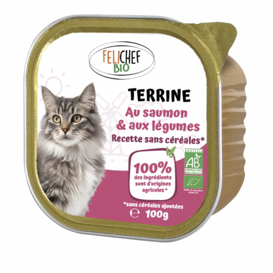 Pâtée sans céréales BIO...