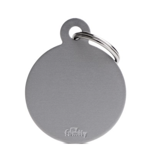 Médaille ronde XL - gris