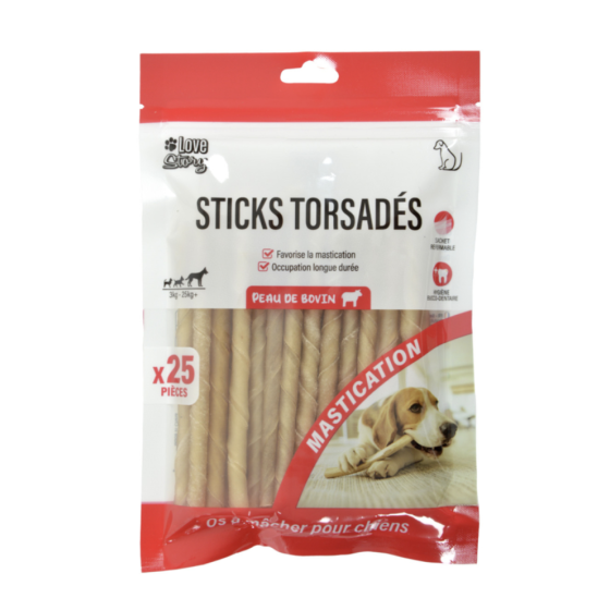 Stick torsadés 25 pieces
