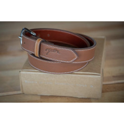 Ceinture inital - cognac