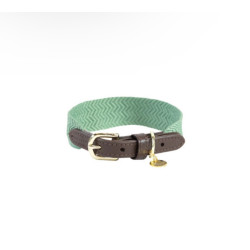 Collier jacquard vert