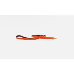 Laisse nylon tressé orange 120cm