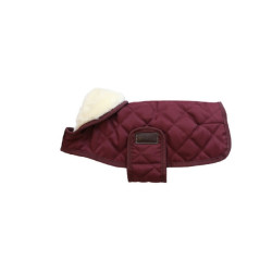 Manteau original bordeaux